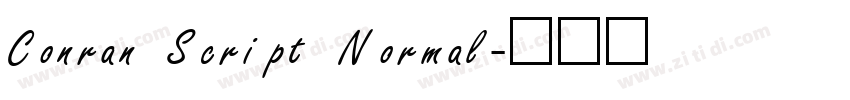 Conran Script Normal字体转换 Conran Script Normal字体转换